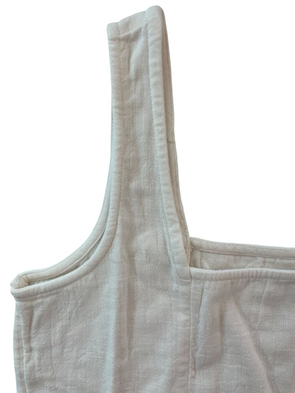 Billabong Open Skies Woven Tank Top White Sleeveless Square Neck Wmn's Sz S NWT - Picture 3 of 7